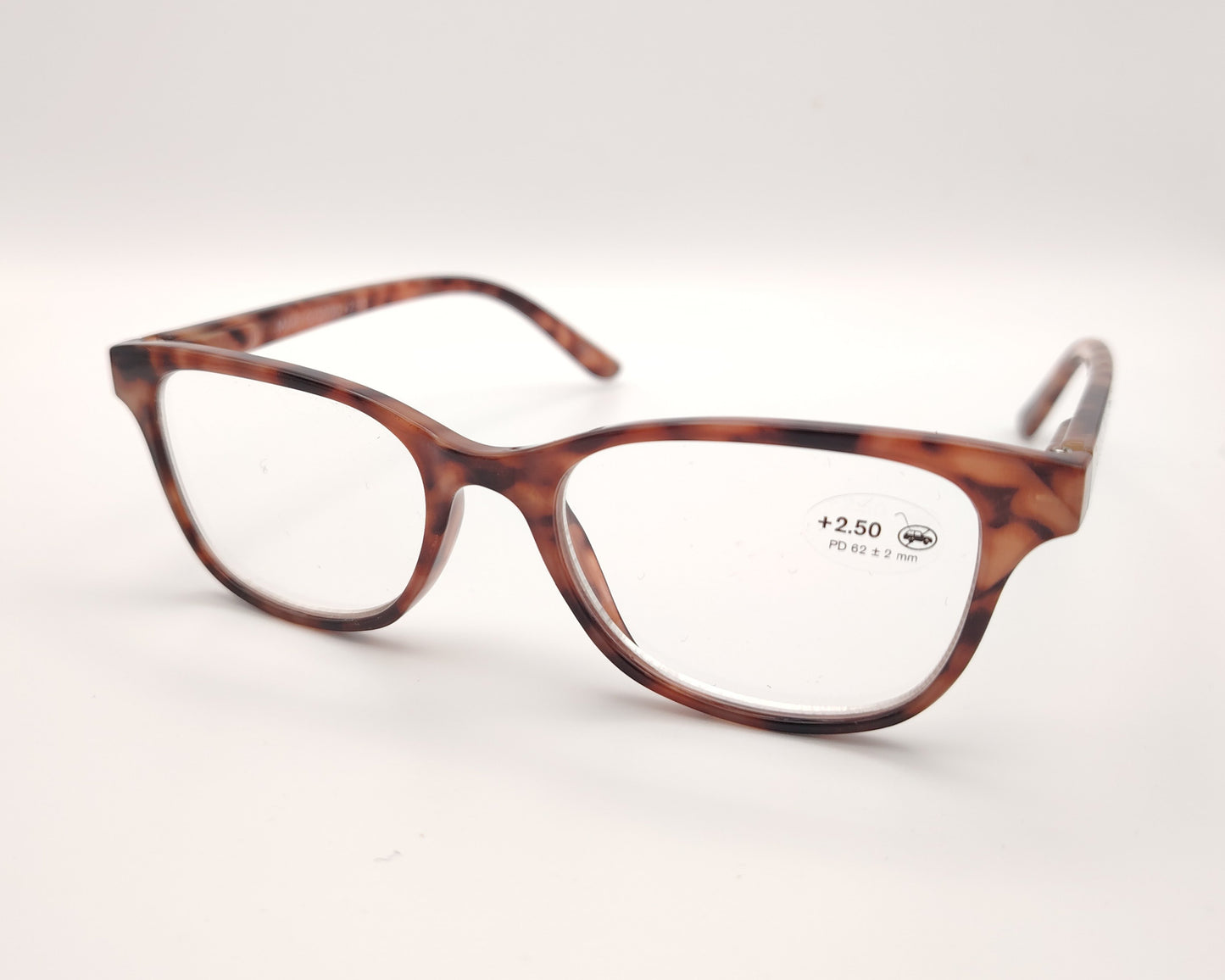 gafas premontadas de presbicia en color carey claro de 2.5 dioptrias