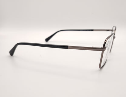 gafas de vista gant con montura cuadrada de metal en color gris plomo 