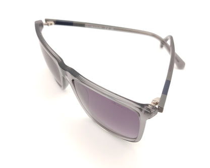 gafas de sol gant ga7219 20b gris translúcido con lentes degradadas gris violeta