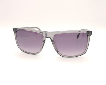 gafas de sol gant ga7219 20b gris translúcido con lentes degradadas gris violeta