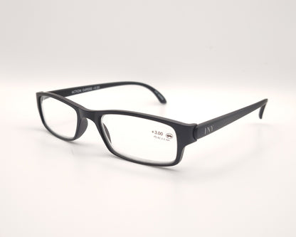 gafas premontadas negras rectangulares para presbicia