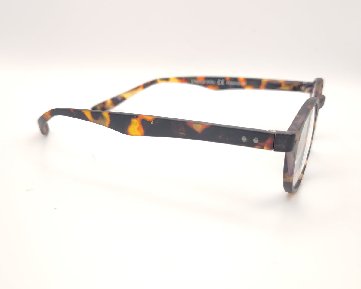gafas premontadas de presbicia color carey con varillas largas curvas tipo koala para  poder dejarlas colgadas del cuello 