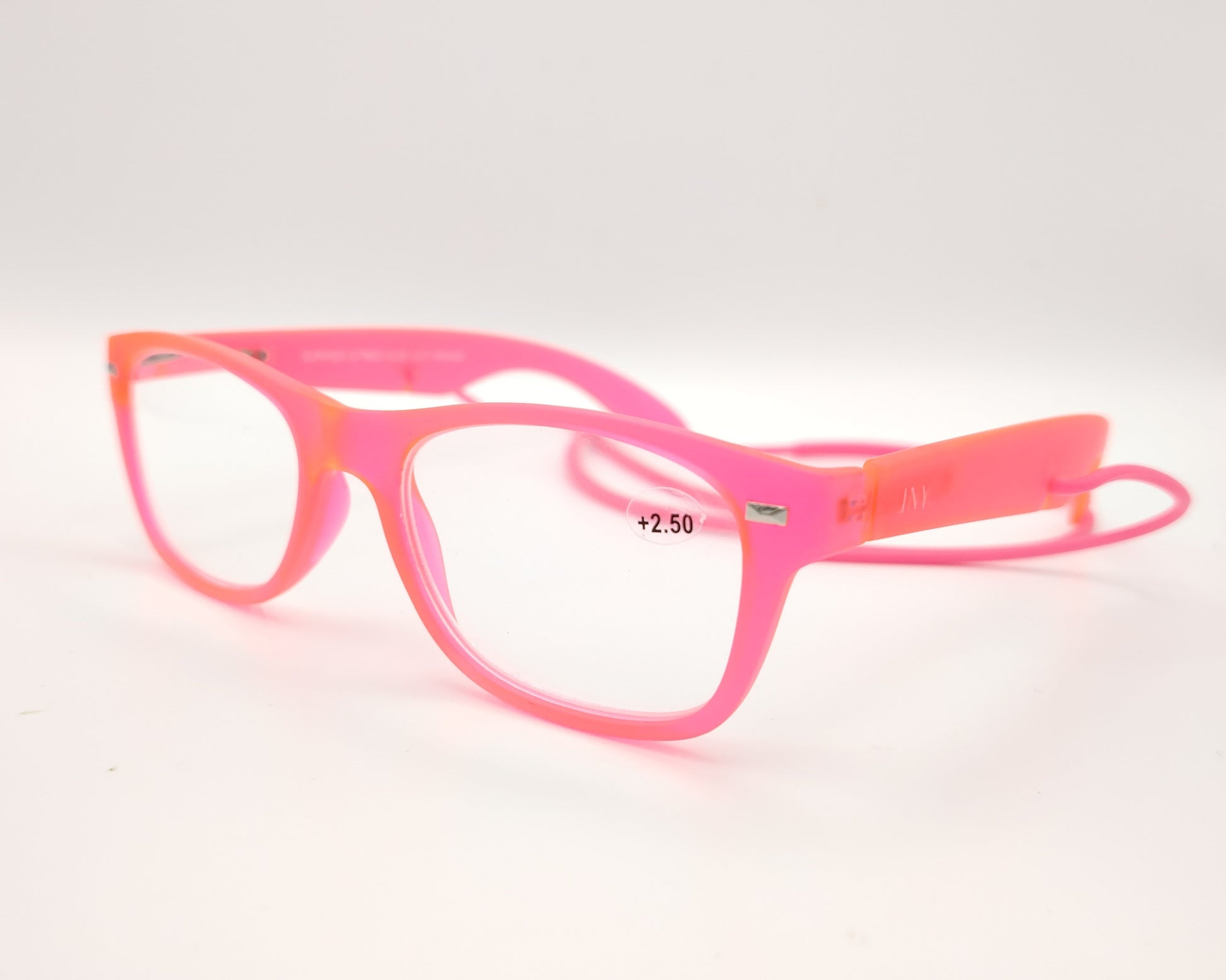 gafas premontadas para presbicia i need you summer pink rosa flúor con cordón flexible integrado