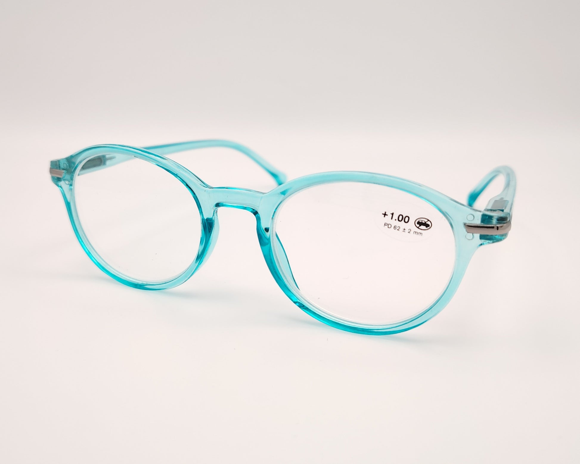 gafas de lectura i need you tropic con montura translúcida color azul +1.00 dioptrías