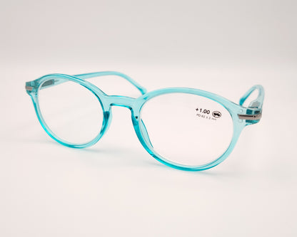 gafas de lectura i need you tropic con montura translúcida color azul +1.00 dioptrías