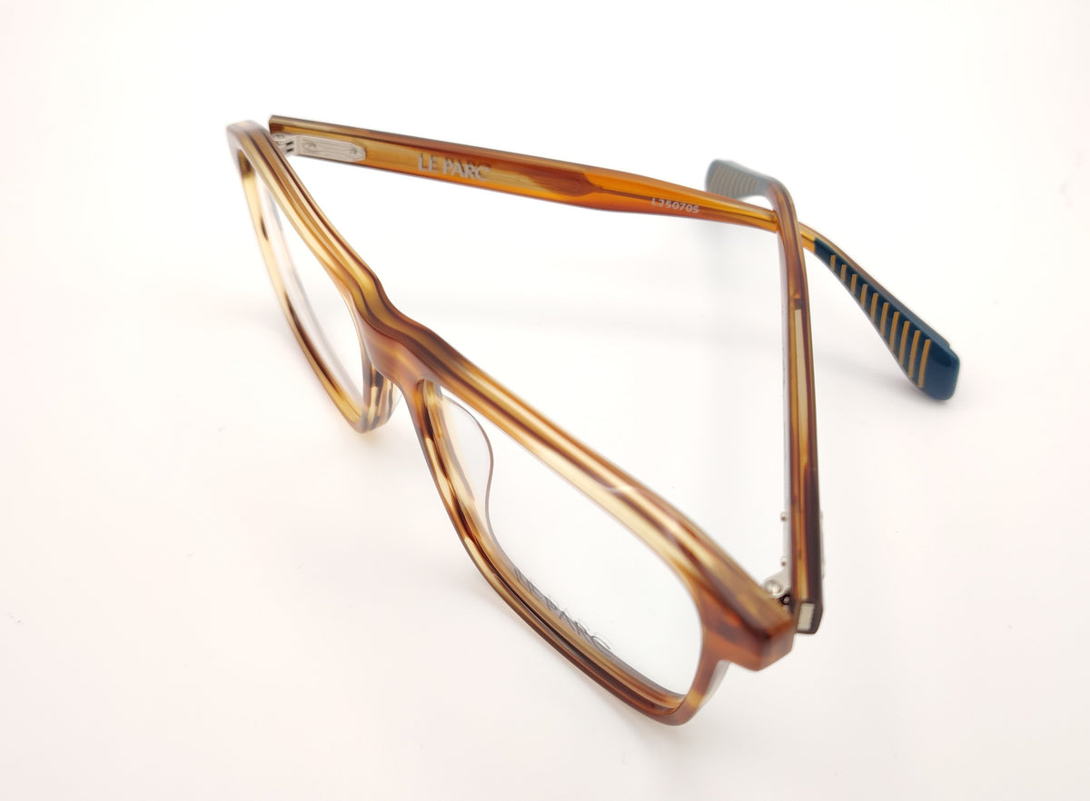 gafas graduadas le parc de forma cuadrada en acetato ámbar translúcido