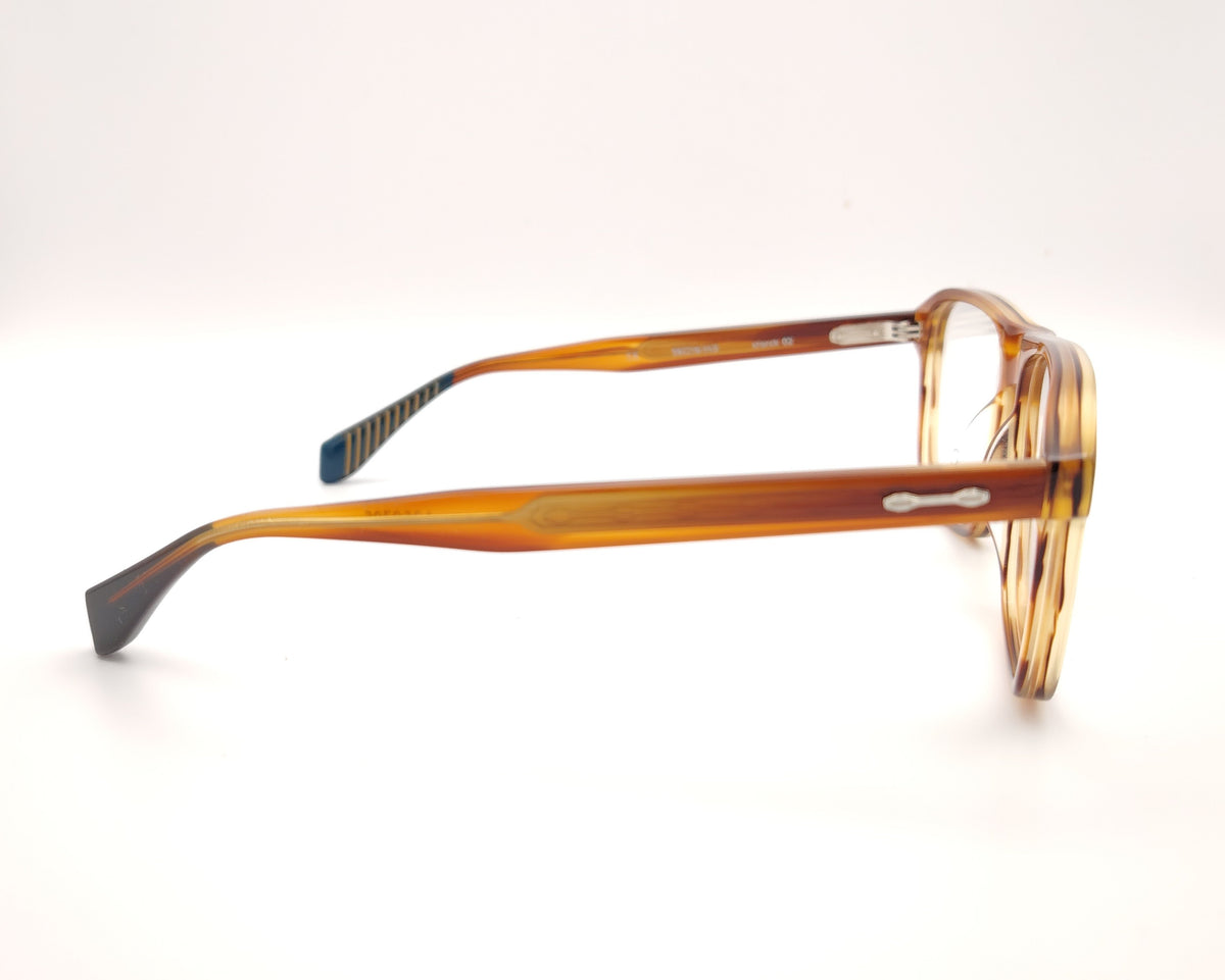 gafas graduadas le parc de forma cuadrada en acetato ámbar translúcido