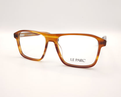 gafas graduadas le parc de forma cuadrada en acetato ámbar translúcido