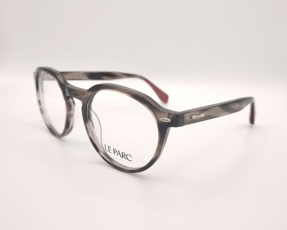 gafas graduadas le parc tange 01 redondas en acetato gris jaspeado 