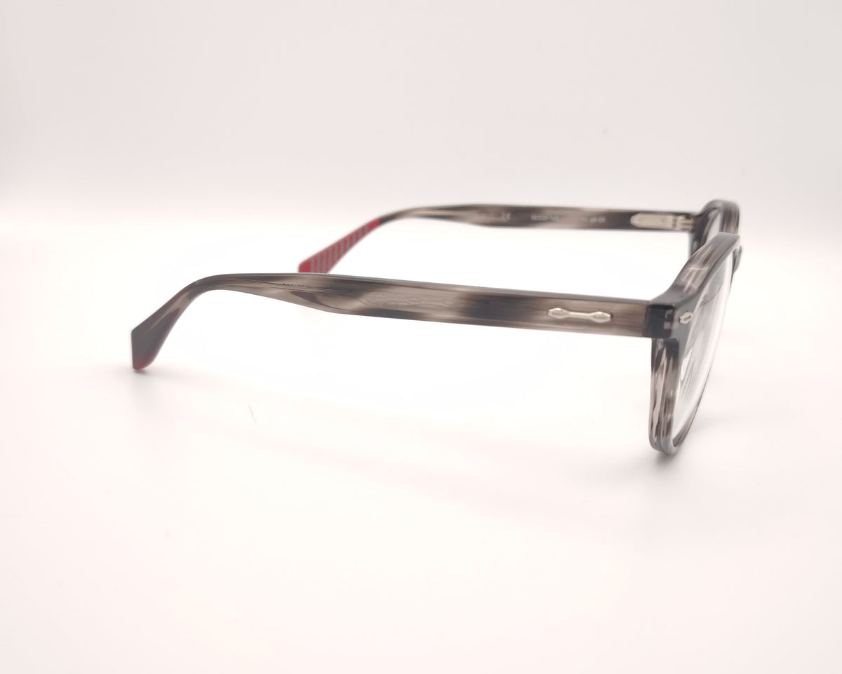 gafas graduadas le parc tange 01 redondas en acetato gris jaspeado 