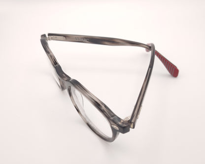 gafas graduadas le parc tange 01 redondas en acetato gris jaspeado 