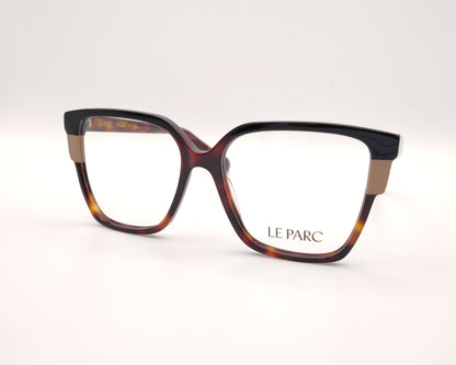 gafas le parc con montura carey y frontal negro con detalles nude