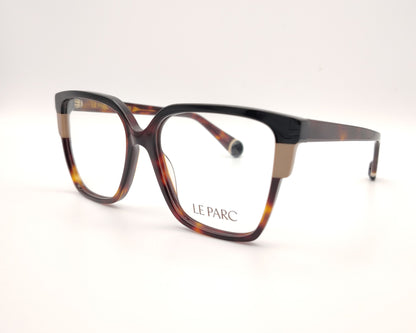 gafas le parc con montura carey y frontal negro con detalles nude