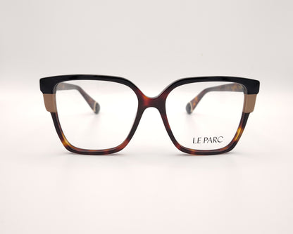 gafas le parc con montura carey y frontal negro con detalles nude