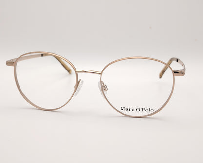 gafas marc o polo redondas de metal dorado claro
