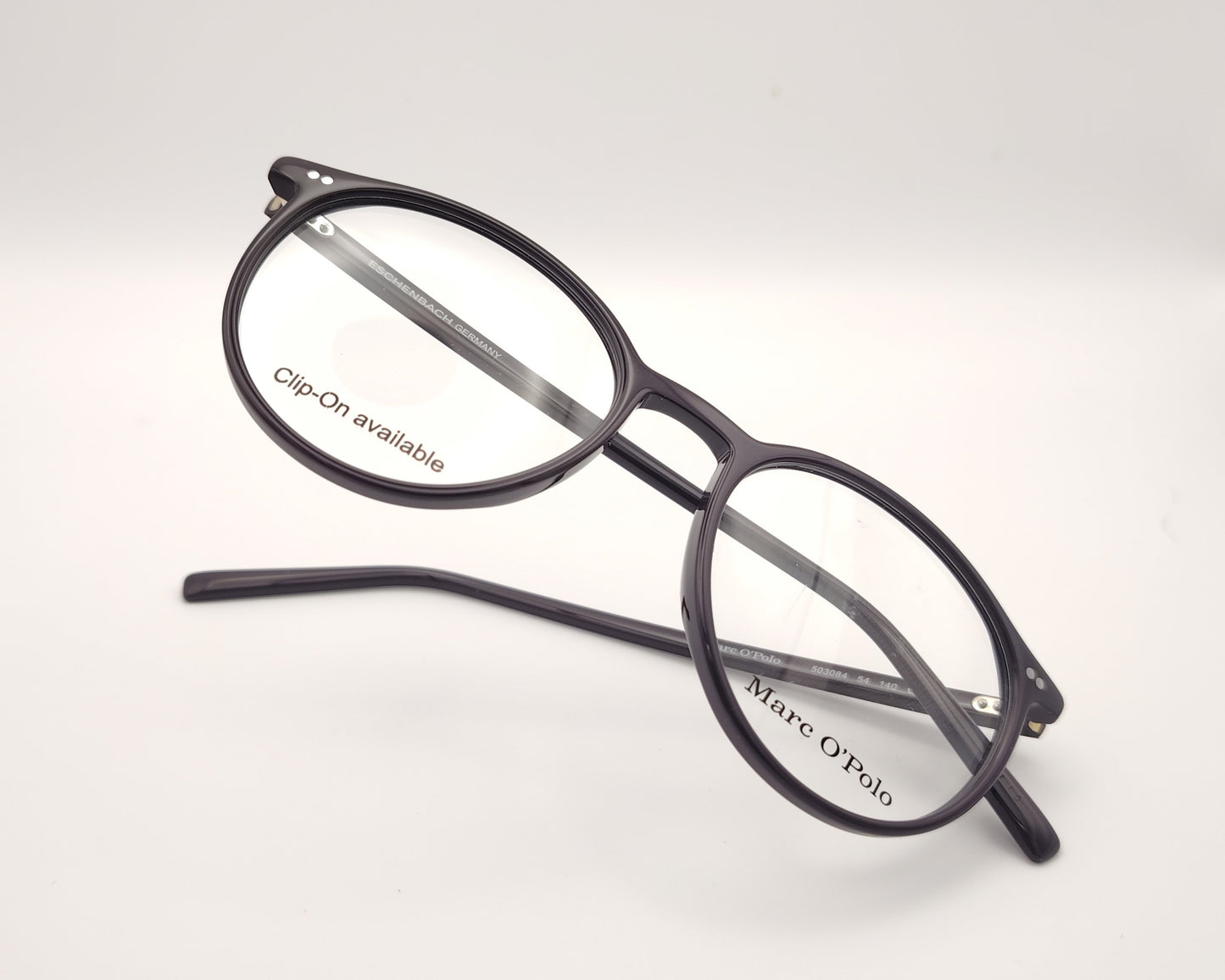 gafas graduadas marc o polo de forma redondeada en color berenjena