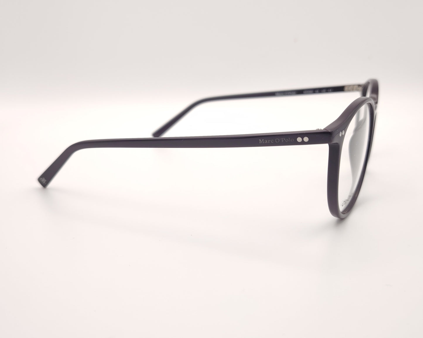 gafas graduadas marc o polo de forma redondeada en color negro