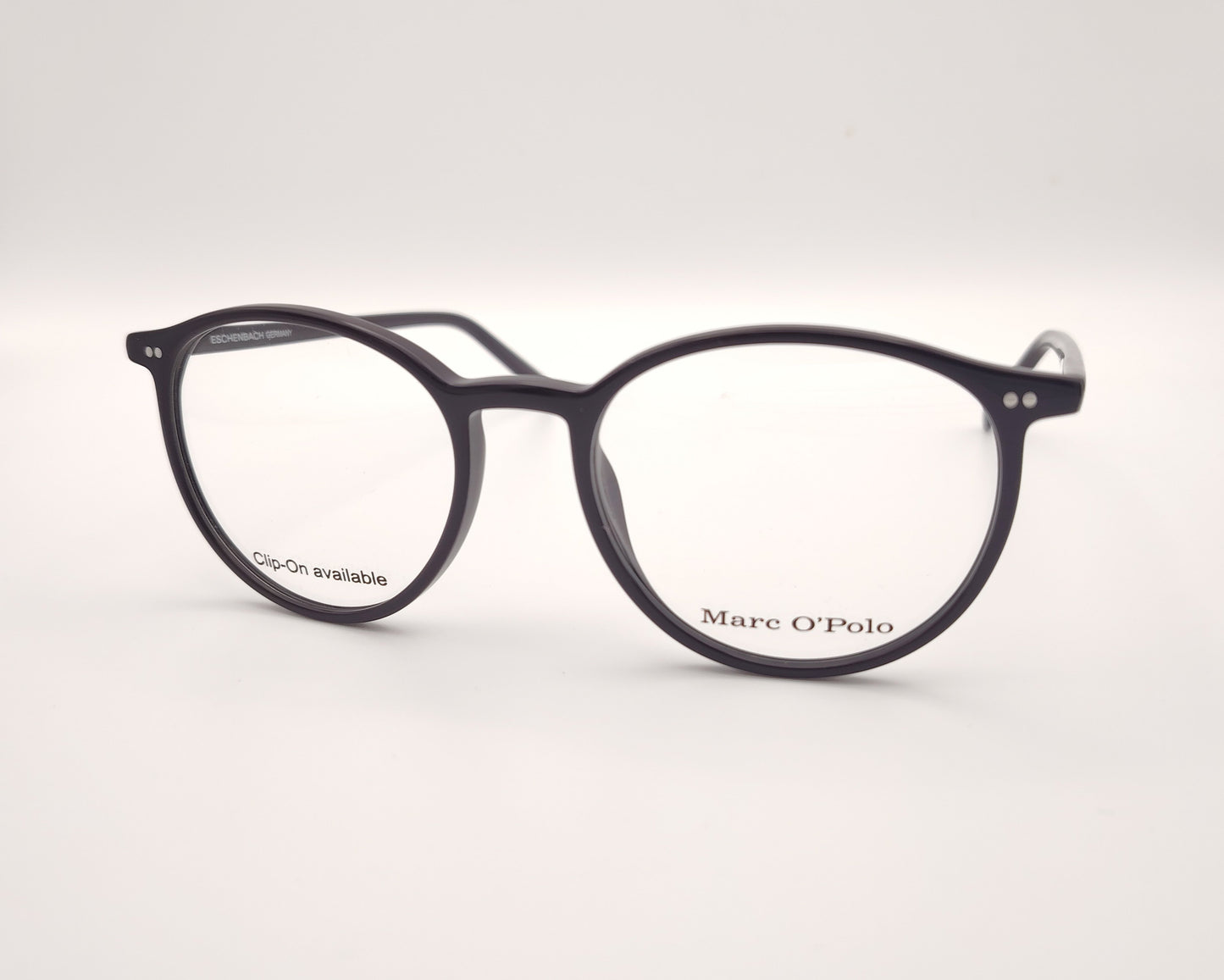 gafas graduadas marc o polo de forma redondeada en color negro