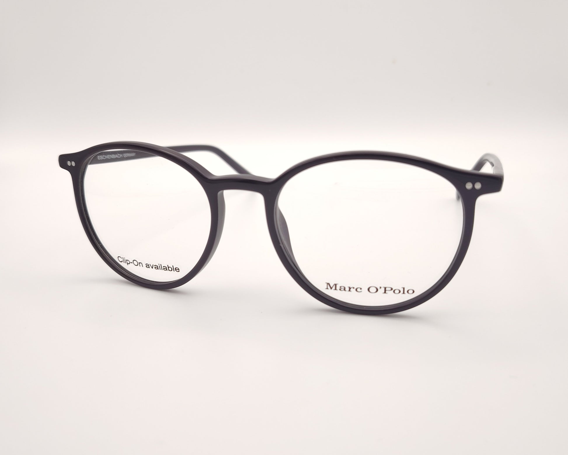 gafas graduadas marc o polo de forma redondeada en color negro
