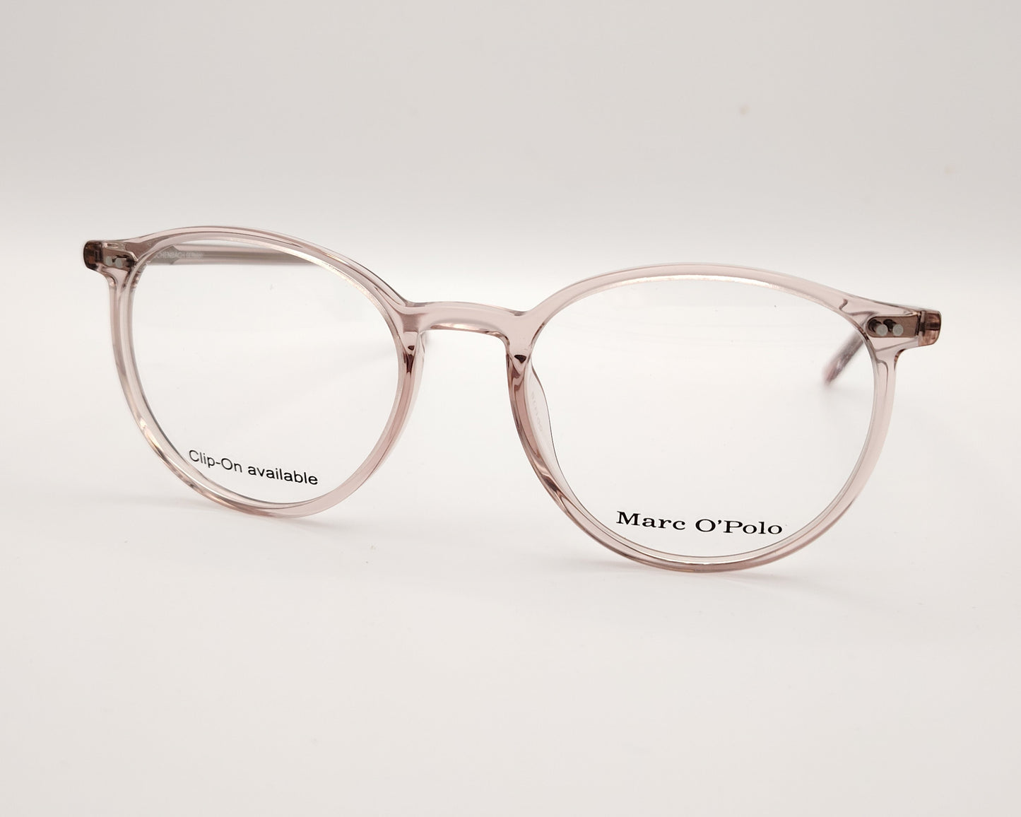 gafas redondas marc o'polo con diseño ligero y opción de clip-on