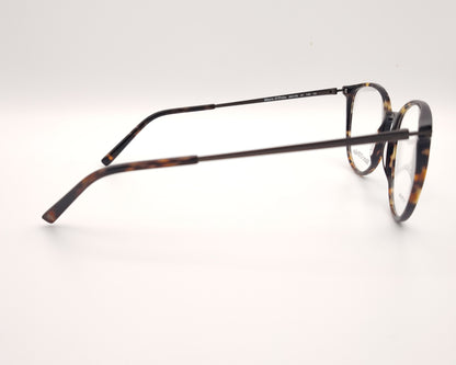 gafas marc o’polo redondas de acetato  en color carey con varillas de titanio 