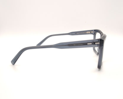 gafas graduadas marc o polo de forma cuadrada en acetato translúcido gris azulado