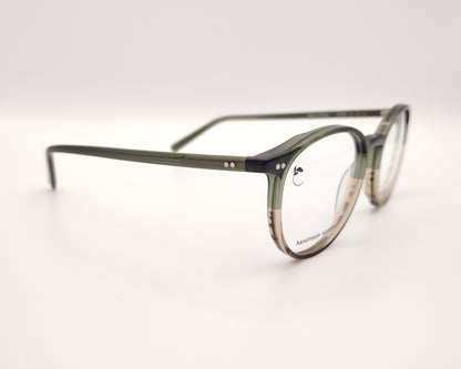 gafas redondas de acetato verde y marrón marc o'polo