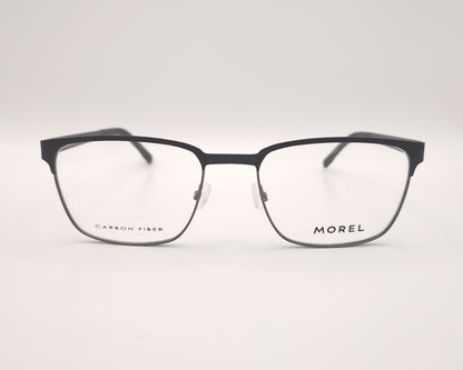 gafas graduadas morel negras y verdes rectangulares de fibra de carbono