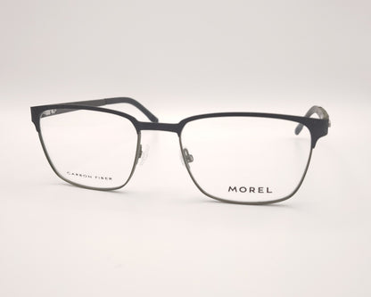 gafas graduadas morel negras y verdes rectangulares de fibra de carbono