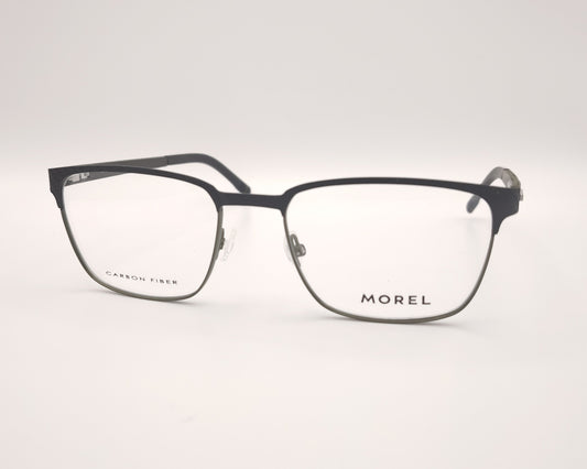 gafas graduadas morel negras y verdes rectangulares de fibra de carbono
