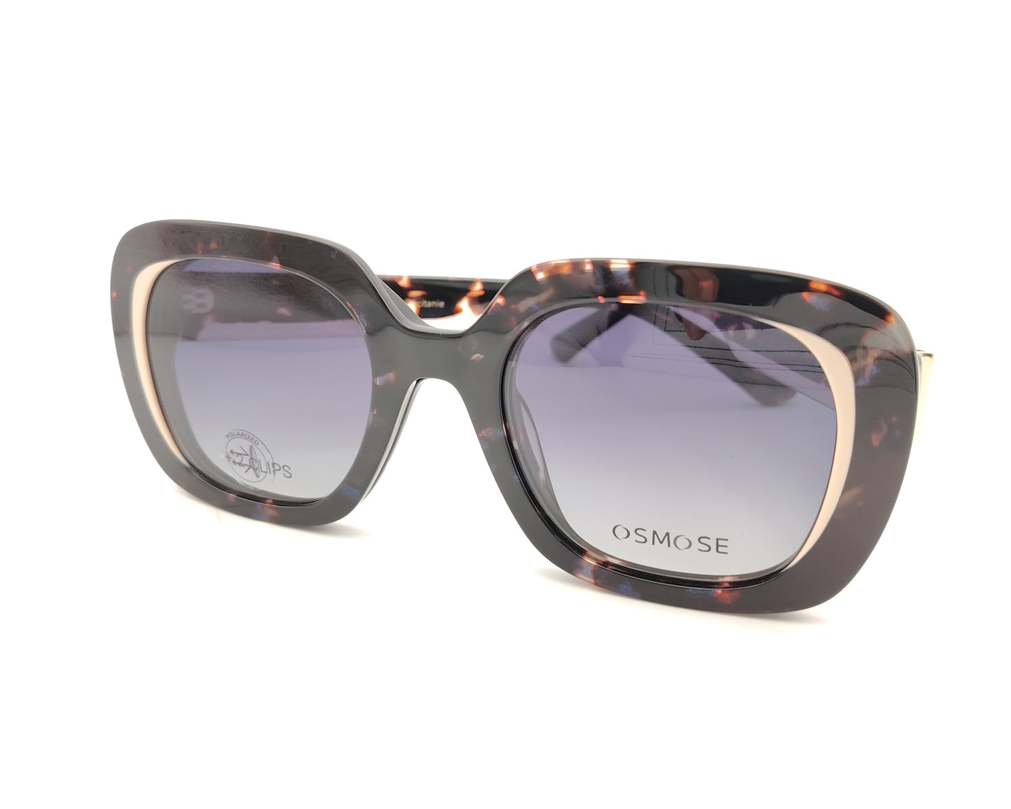 gafas osmose carey oscuro con doble clip on magnetico clip solar degradado y night drive amarillo