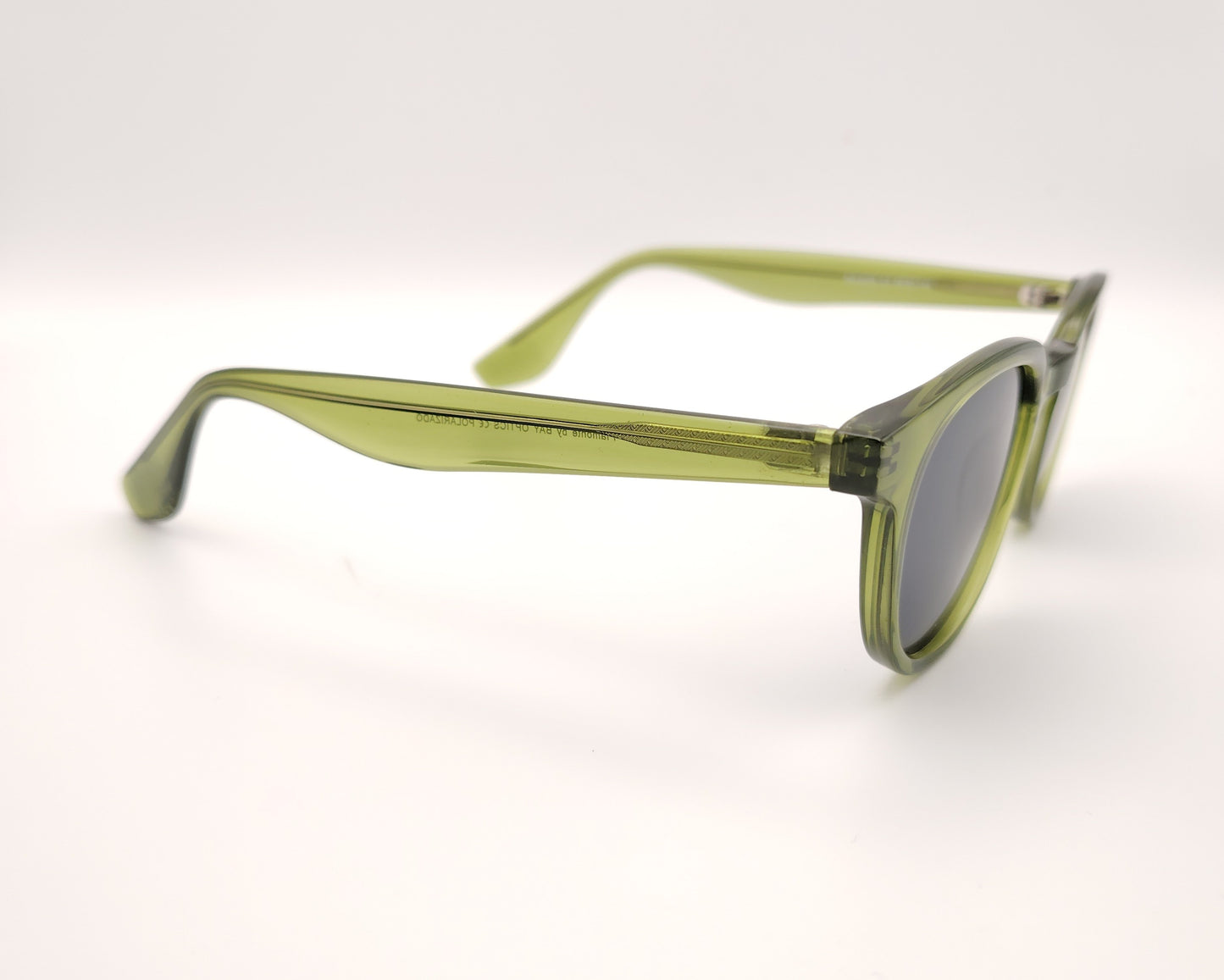 gafas de sol verdes acetato redondas polarizadas para caras pequeñas