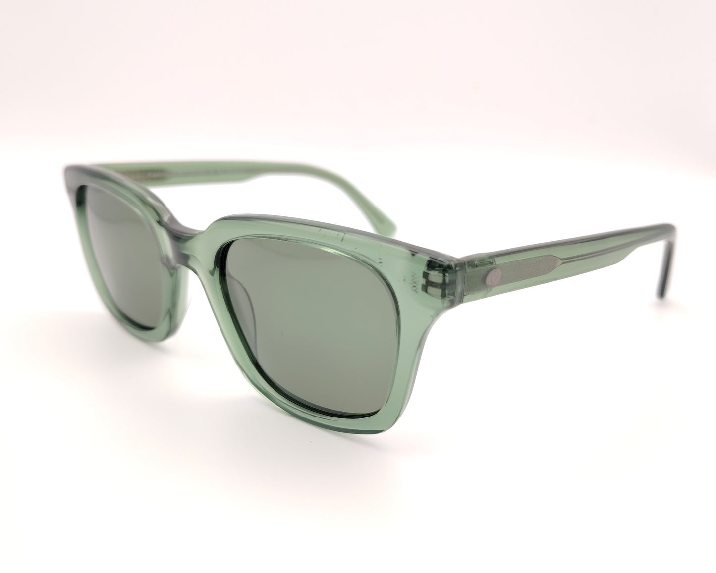 gafas de sol verdes acetato forma rectangular polarizadas