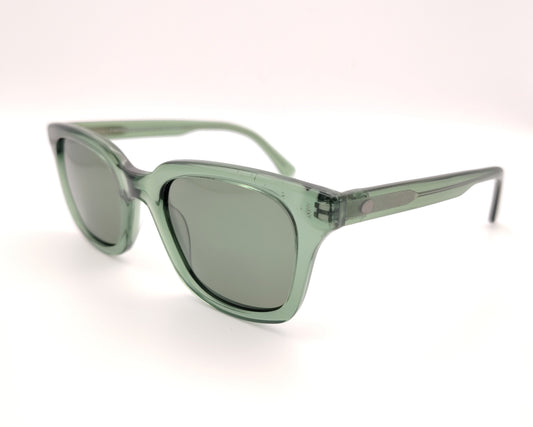 gafas de sol verdes acetato forma rectangular polarizadas