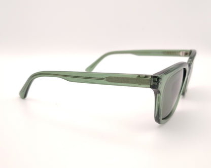 gafas de sol verdes acetato forma rectangular polarizadas