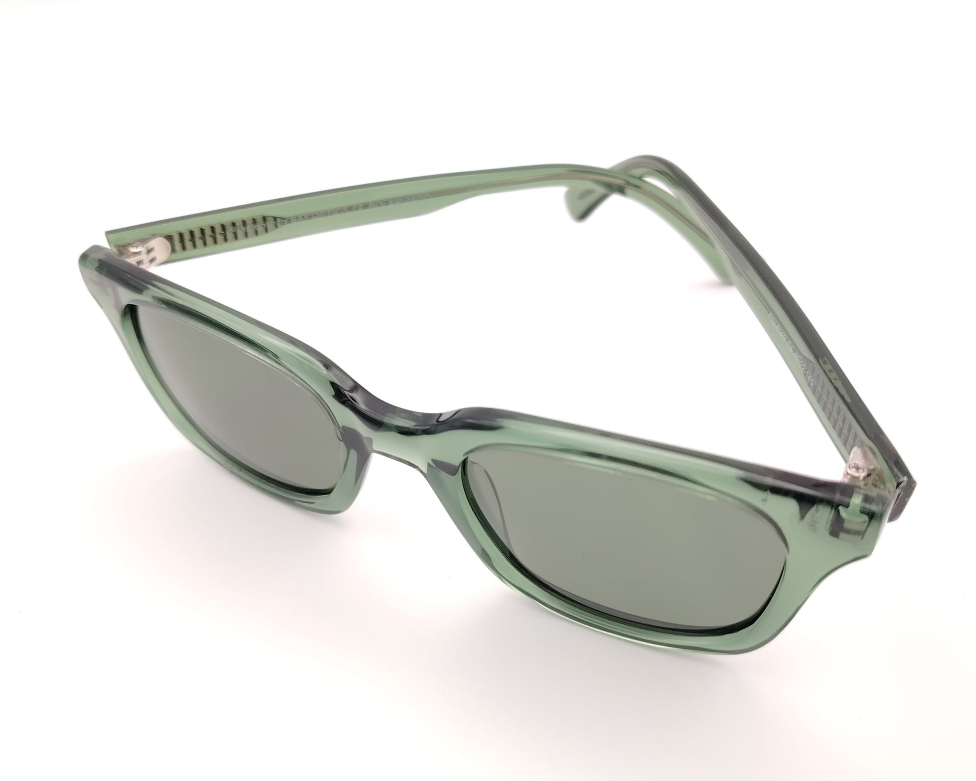 gafas de sol verdes acetato forma rectangular polarizadas