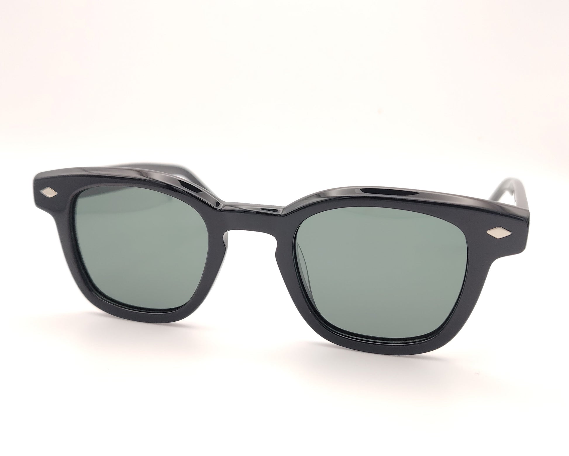 gafas de sol de acetato en negro con lentes polarizadas para caras pequeñas