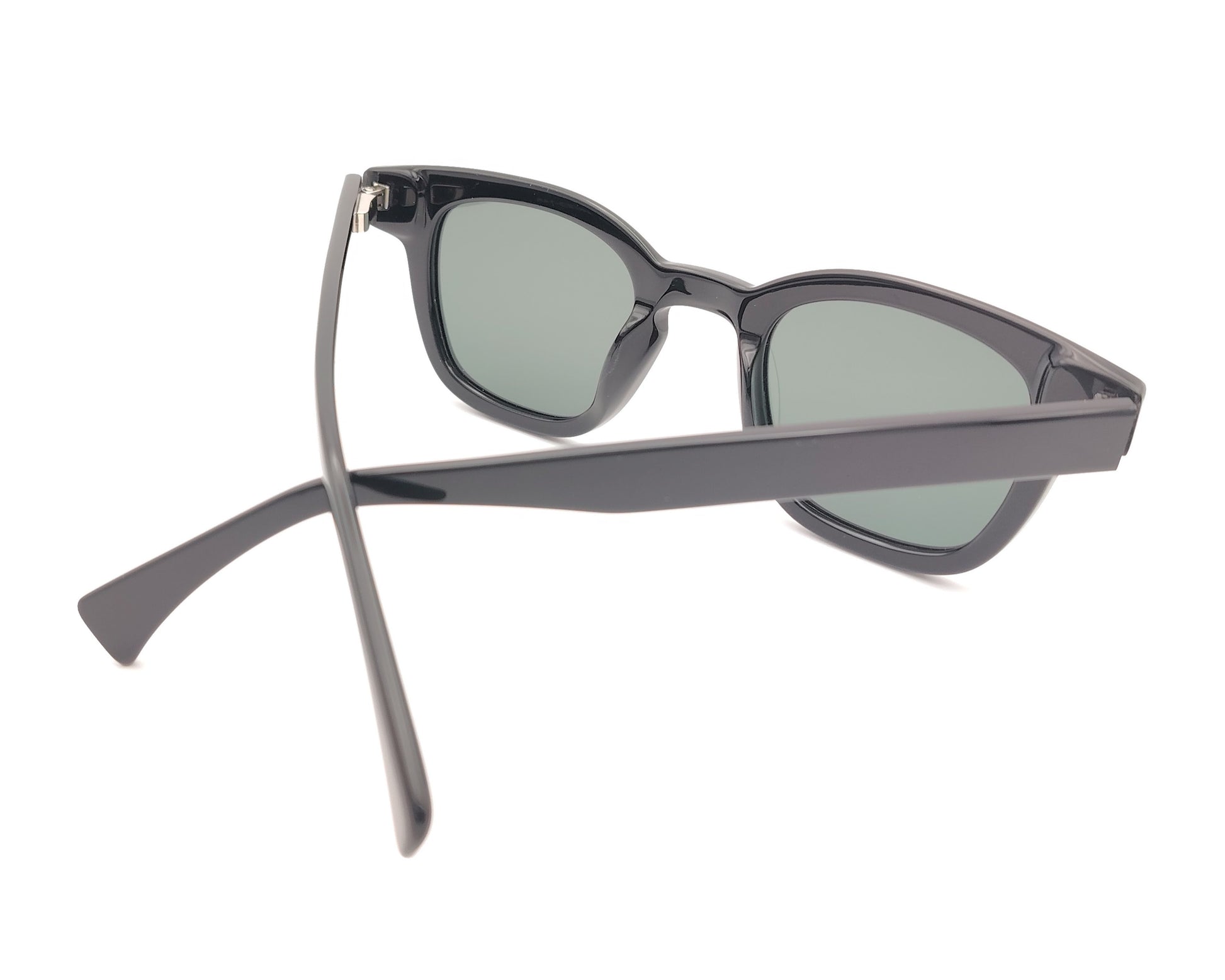 gafas de sol de acetato en negro con lentes polarizadas para caras pequeñas