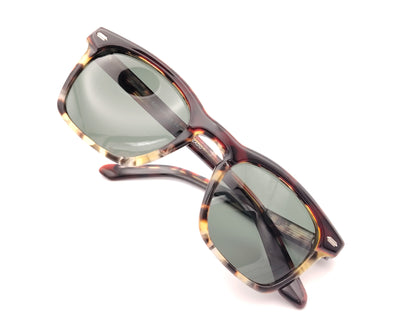 gafas de sol acetato carey claro con lentes polarizadas forma rectangular