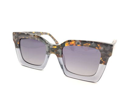 gafas de sol cuadradas con montura de acetato y lentes oscuras polarizadas