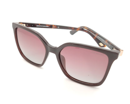 gafas de sol skechers con montura carey y lentes burdeos degradadas