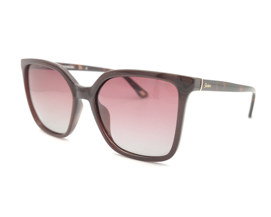 gafas de sol skechers con montura carey y lentes burdeos degradadas