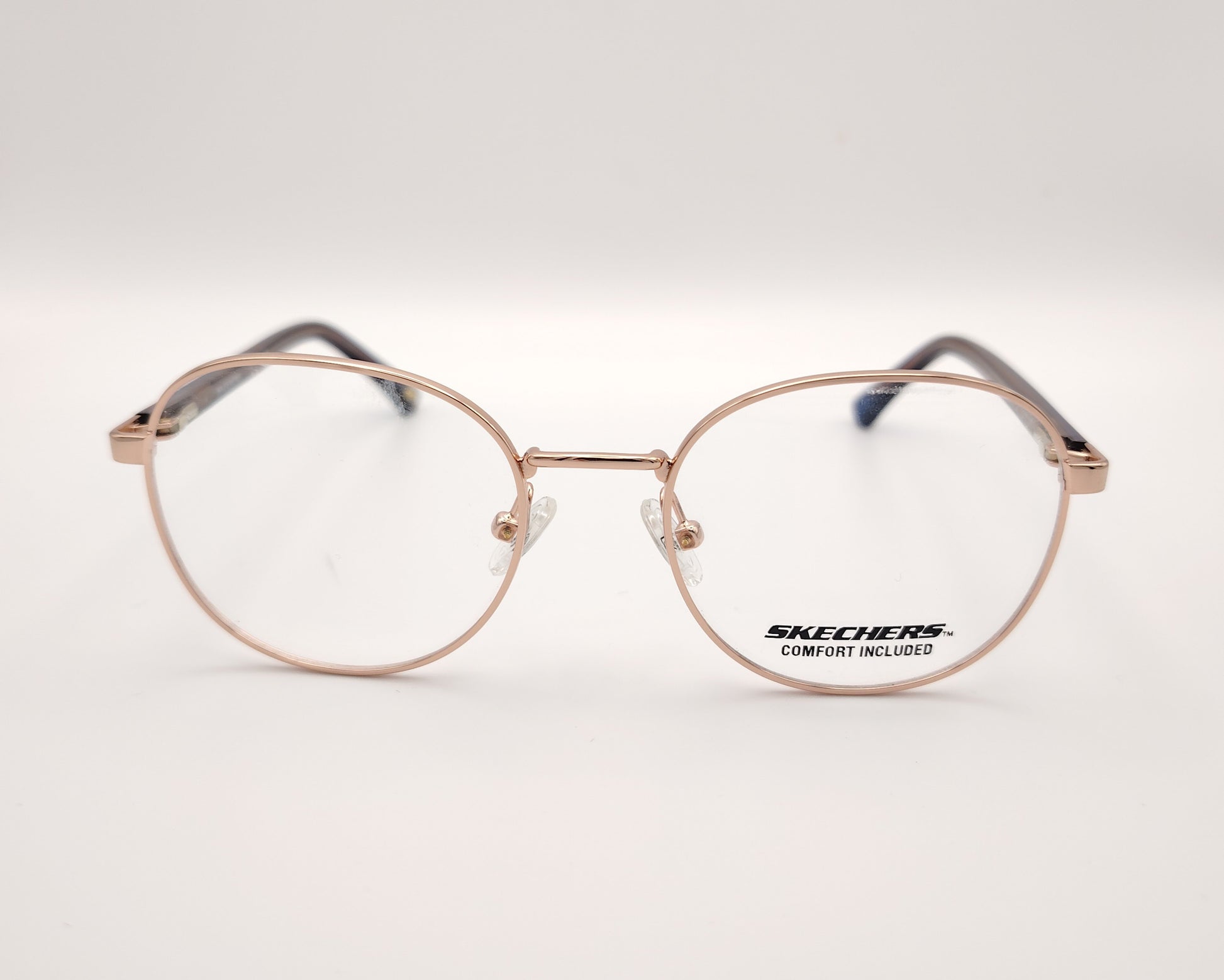 gafas graduadas skechers infantiles redondas metalicas doradas