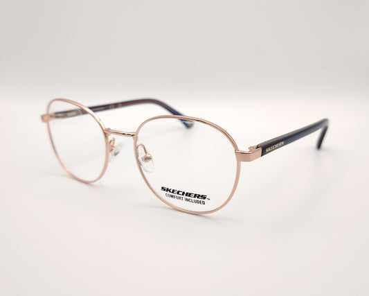 gafas graduadas skechers infantiles redondas metalicas doradas