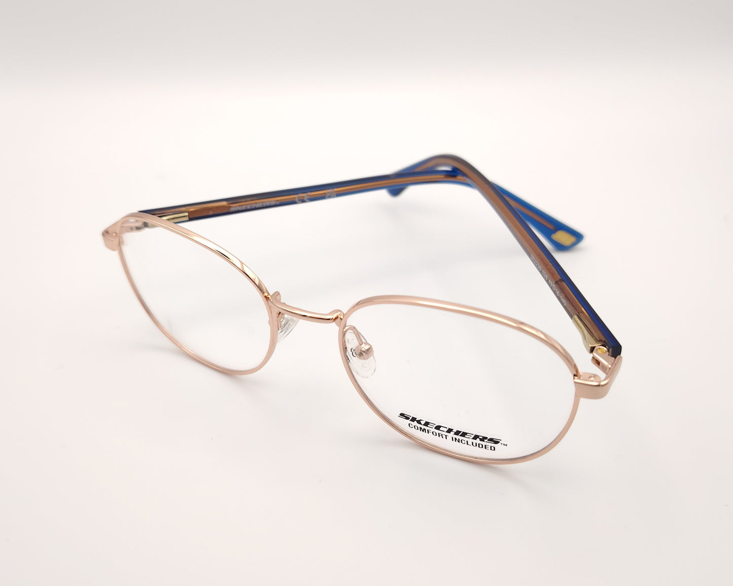 gafas graduadas skechers infantiles redondas metalicas doradas