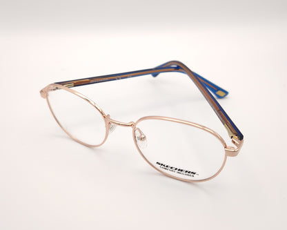 gafas graduadas skechers infantiles redondas metalicas doradas