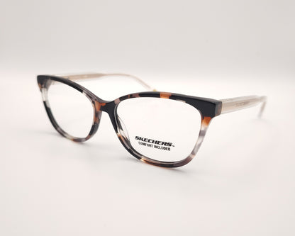 gafas graduadas skechers infantiles y cadete carey con varillas transparentes