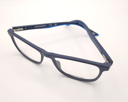 gafas graduadas skechers azules mate rectangulares con estilo deportivo
