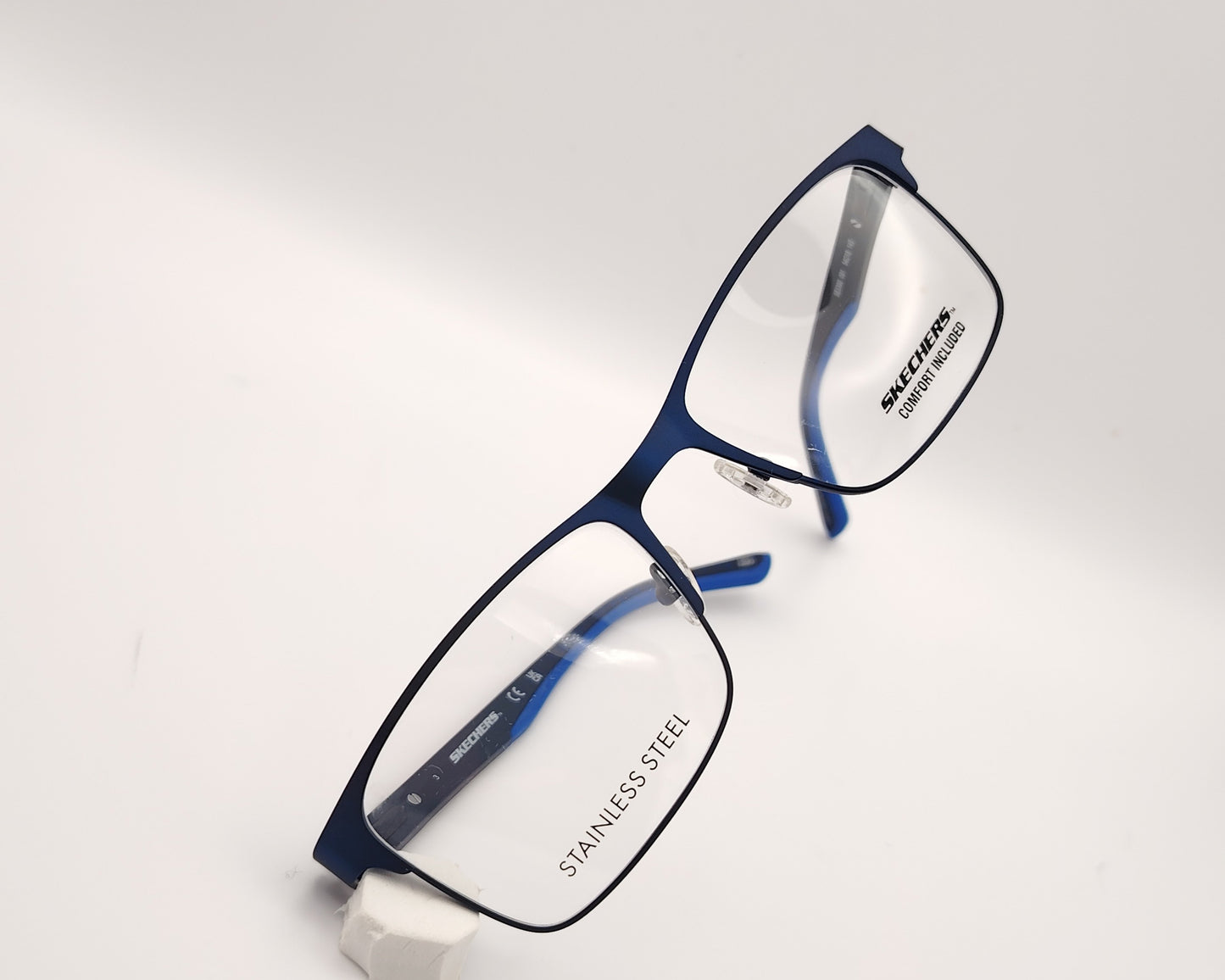 gafas graduadas skechers azules metalicas rectangulares