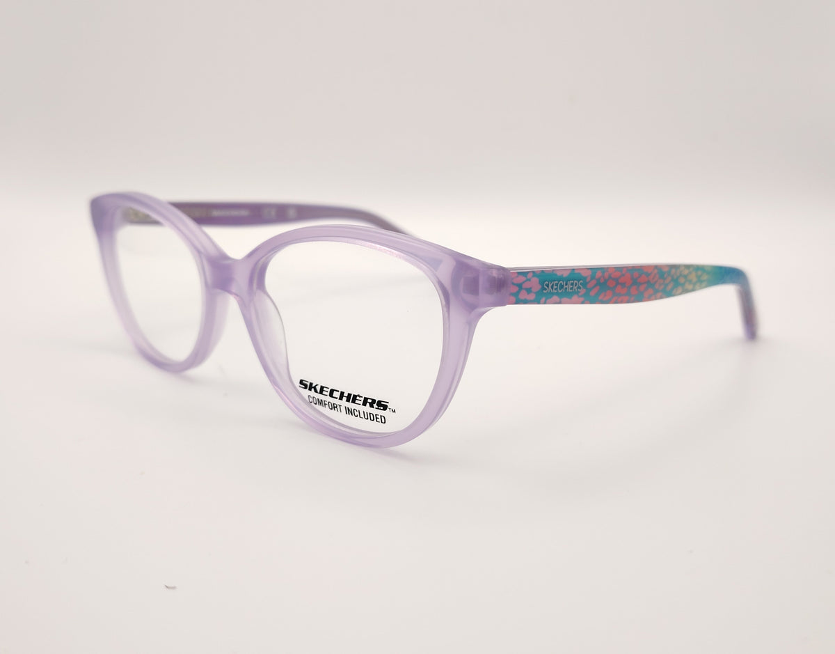 gafas infantiles skechers se50200 083 lila con varillas multicolor